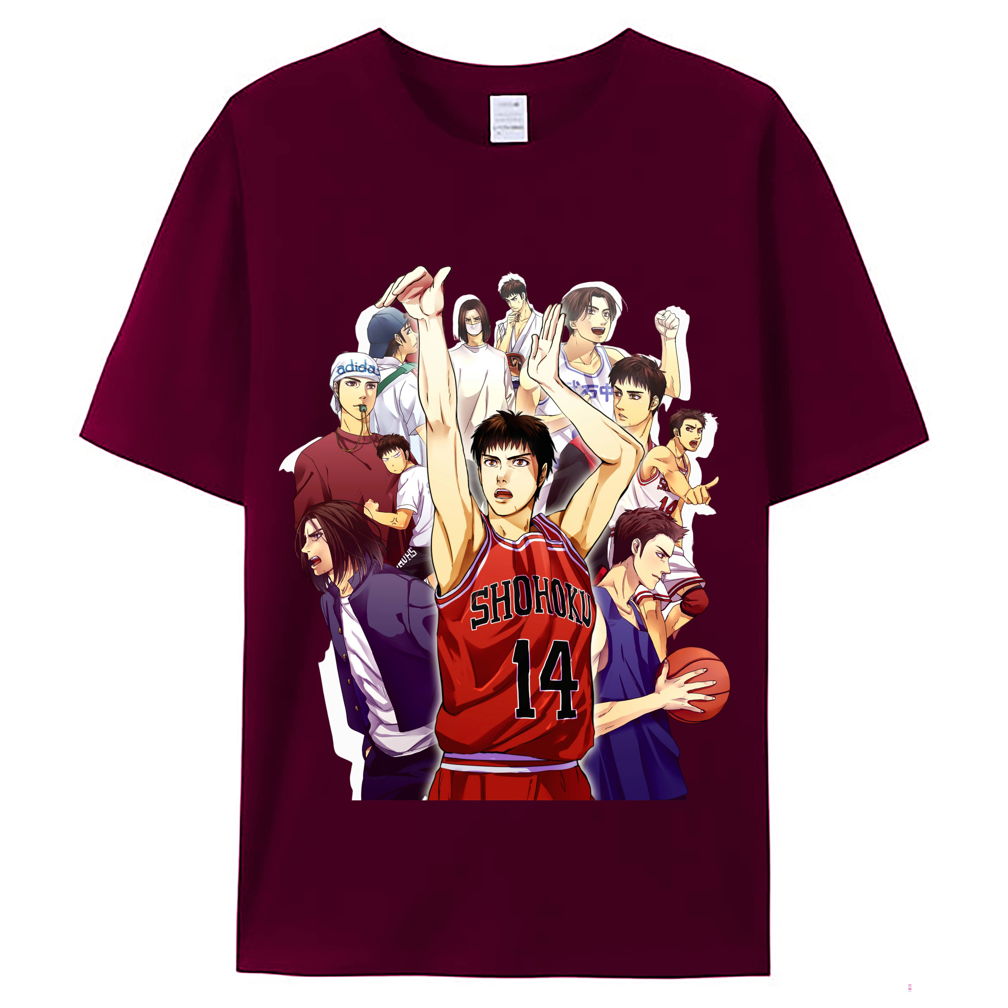 （画像用） SLAM DUNK／スラムダンク レディースカジュアルプリントTシャツ（綿100％）